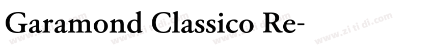 Garamond Classico Re字体转换 Garamond Classico Re字体转换